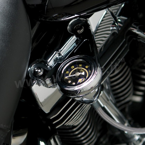 ÖLDRUCKANZEIGE CHROM KIT ARLEN NESS HARLEY DAVIDSON TWIN CAM '99-'15