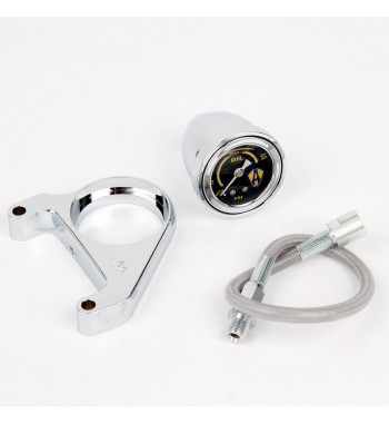 PRESSION D'HUILE JAUGE KIT CHROME ARLEN NESS HARLEY DAVIDSON TWIN CAM '99-'15