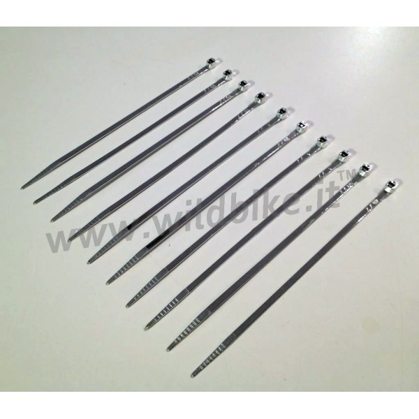 TIES CABLE CHROME UNIVERSAL 280 MM 10 PIECES