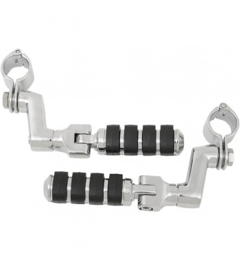 FOOTPEGS TOUR-TECH™ OFFSET SMALL FOR ENGINE GUARDS CUSTOM MOTORCYCLE AND HARLEY