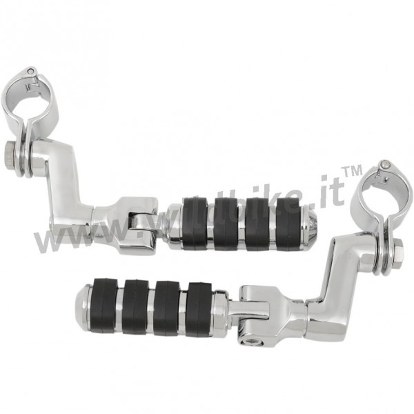 FOOTPEGS TOUR-TECH™ OFFSET SMALL FOR ENGINE GUARDS CUSTOM MOTORCYCLE AND HARLEY