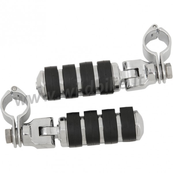 FOOTPEGS TOUR-TECH™ LARGE ISO FOR ENGINE GUARDS CUSTOM MOTORCYCLE AND HARLEY