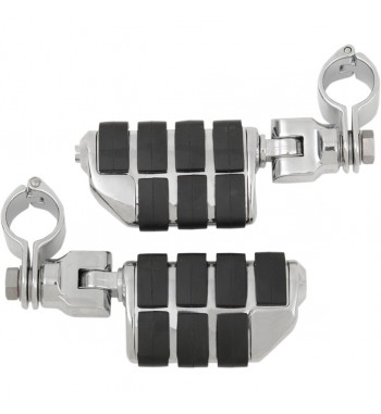 PEDANE TOUR-TECH™ DUALLY ISO PER TUBI PARAMOTORE DA 1 1/4" MOTO CUSTOM E HARLEY