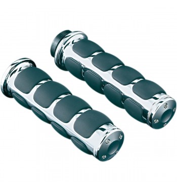 CHROME KURYAKYN ISO GRIPS GRIPS FOR KAWASAKI