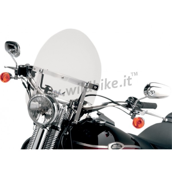 MINI POLICE WINDSHIELD FOR HARLEY DAVIDSON SOFTAIL-CLEAR