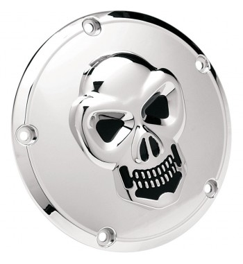 COPERCHIO FRIZIONE TESCHIO 3D CROMATO HARLEY BIG TWIN '99 -'13