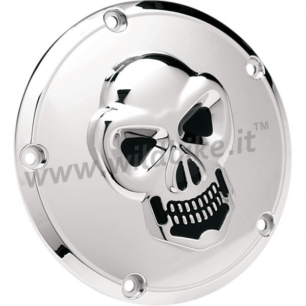 COPERCHIO FRIZIONE TESCHIO 3D CROMATO HARLEY DAVIDSON BIG TWIN '99 -'15 