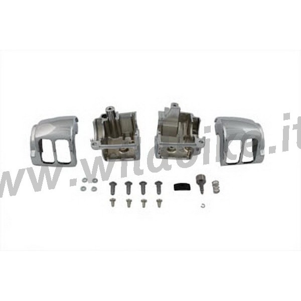 KIT GEHÄUSE SCHALTER ALU CHROME LENKER KONTROLLE HARLEY DAVIDSON XL SPORTSTER '06 -'11 