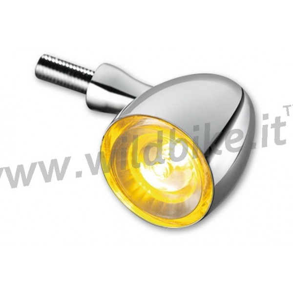 CLIGNOTANTS UNIVERSELLE BULLET 1000 CHROME ECE approuvé CUSTOM MOTO ET HARLEY