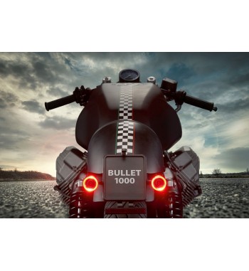 INDICATORE DI DIREZIONE FRECCE OMOLOGATA BULLET 1000 NERA MOTO CUSTOM E HARLEY