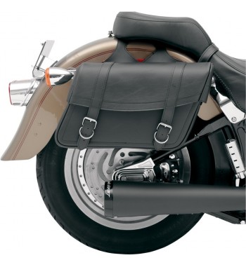 SATTELTASCHEN LEATHER HIGHWAYMAN CLASSIC LARGE CUSTOM MOTORRAD UND HARLEY DAVIDSON