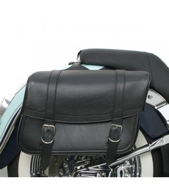 SATTELTASCHEN LEATHER HIGHWAYMAN CLASSIC LARGE CUSTOM MOTORRAD UND HARLEY DAVIDSON