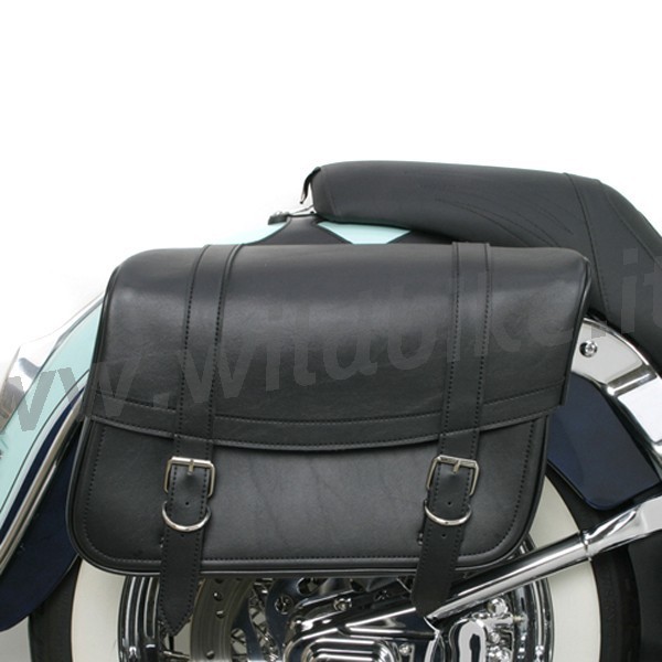 SATTELTASCHEN LEATHER HIGHWAYMAN CLASSIC LARGE CUSTOM MOTORRAD UND HARLEY DAVIDSON