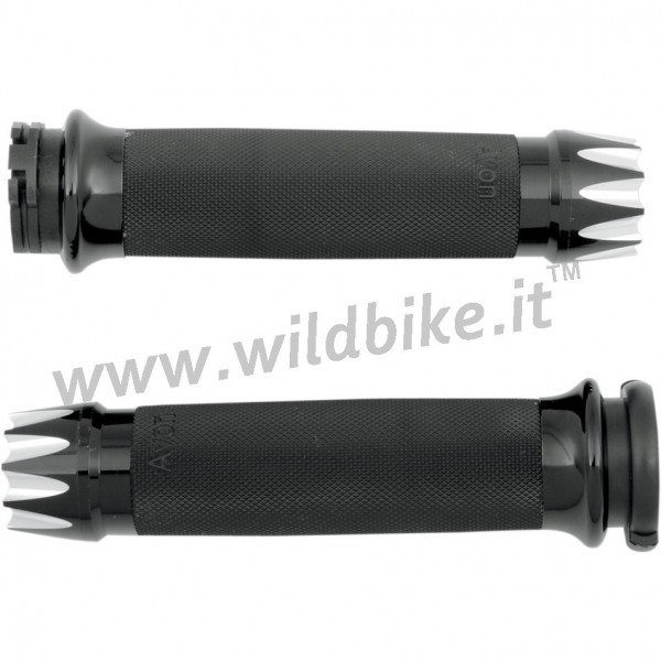GRIPS AVON EXCALIBUR BLACK FOR HARLEY DAVIDSON MOTORCYCLE