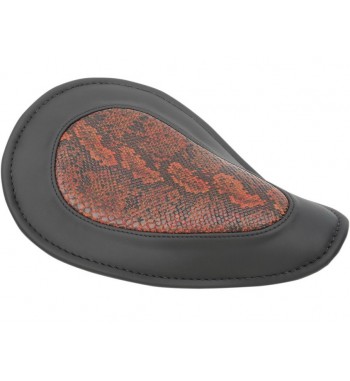 SELLE MONO SMALL PYTHON NOIR AVEC RESSORTS  MOTO CUSTOM ET HARLEY