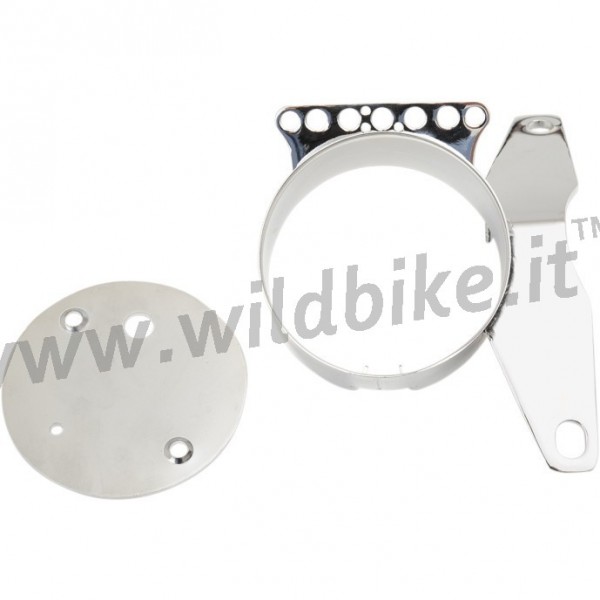 SUPPORTO LATERALE CROMATO DI MONTAGGIO TACHIMETRO HARLEY DAVIDSON XL SPORTSTER 04-13