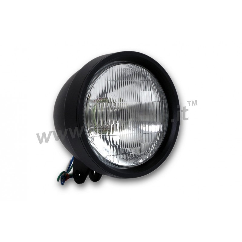 FARO CENTRALE NERO DRAG DA 145 MM MOTO CUSTOM E HARLEY