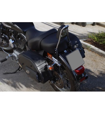 SATTELTASCHEN CRUISER SLANT GROßE MIT BEUTEL FÜR HARLEY DAVIDSON XL SPORTSTER 2004-21