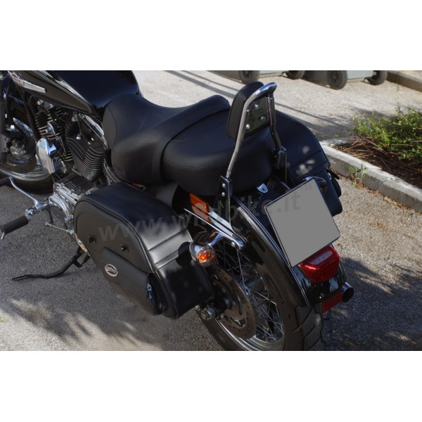 SATTELTASCHEN CRUISER SLANT GROßE MIT BEUTEL FÜR HARLEY DAVIDSON XL SPORTSTER 2004-21