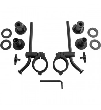 KIT COMPLETO CLAMP E ASTE DI RICAMBIO DA PER PARABREZZA VIPER SPITFIRE CUSTOM