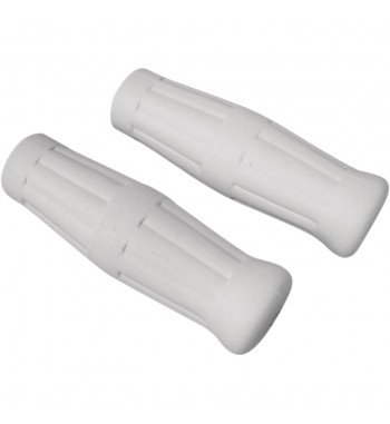 GRIPS VINTAGE POP BOTTLE WHITE TO CUSTOM MOTORCYCLE AND HARLEY