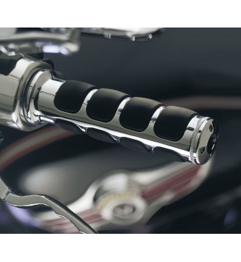 MANOPOLE KURYAKYN CROMATE ISO GRIPS PER MOTO HONDA