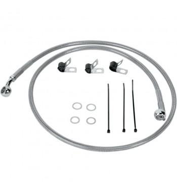 KABEL Standard-Edelstahl-Bremsleitung vorn SÄTZE 46011-01 HARLEY DAVIDSON FLST SOFTAIL '00-'07