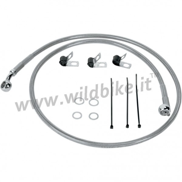 CABLE STANDARD ACIER INOX DE FREIN AVANT KITS 46011-01 HARLEY DAVIDSON FLST SOFTAIL '00-'07