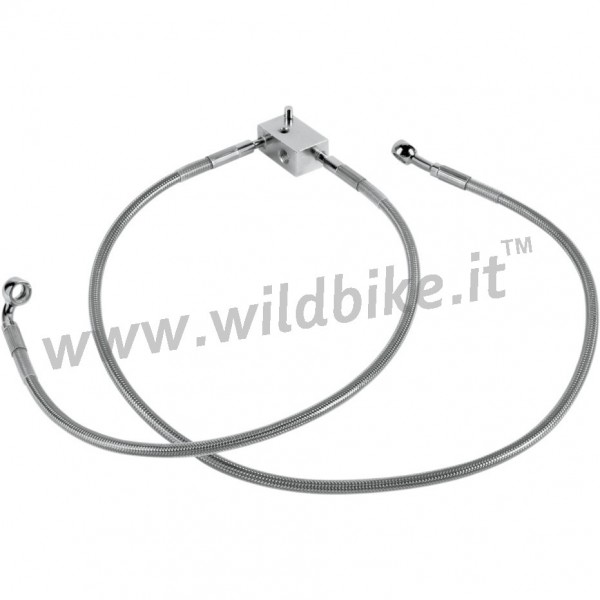 KABEL Edelstahl Rückseiten Bremsleitungskit 44803-00A HARLEY DAVIDSON FXST/FLST SOFTAIL '00-'03