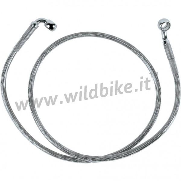 TUBI FRENI ANTERIORI AERONAUTICI IN ACCIAIO PER HARLEY DAVIDSON FXDL DYNA LOW RIDER '01-'05