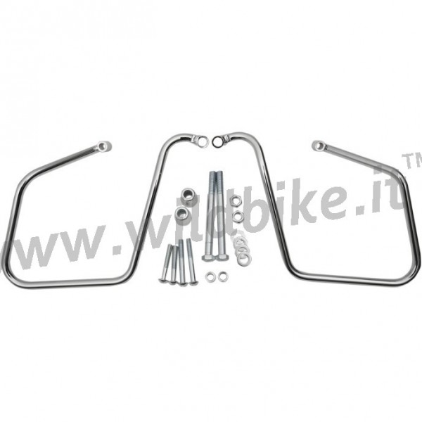 SADDLEBAGS SUPPORT CHROME HARLEY DAVIDSON FXDF FAT BOB FXDWG WIDE GLIDE '08-'15