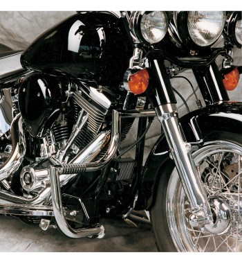 ENGINE GUARD LINDBY LINBAR TUBE CHROME HARLEY DAVIDSON FLST SOFTAIL '00-'15