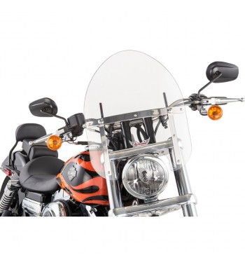 PARABREZZA MINI POLICE TRASPARENTE 15" HARLEY DAVIDSON FXD DYNA 96-17