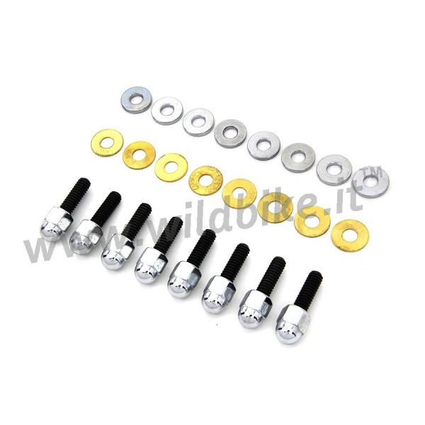 BOULON COUVERTURE KIT 7/16" -14 x 1 3/4" Chrome pour pignon poulie HARLEY DAVIDSON