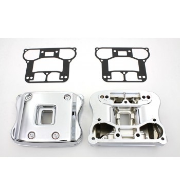 ROCKER BOX TOP COVERS KIT CHROME FOR HARLEY DAVIDSON XL SPORTSTER '07-'15