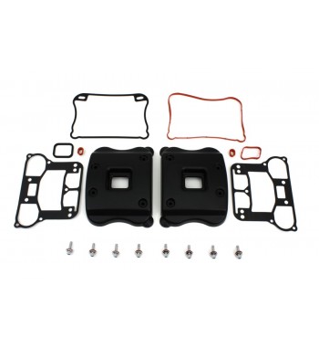 ROCKER TOP BOX COUVRE KIT NOIR POUR HARLEY DAVIDSON XL SPORTSTER '0 -'15