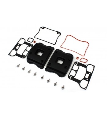 ROCKER TOP BOX COUVRE KIT NOIR POUR HARLEY DAVIDSON XL SPORTSTER '0 -'15
