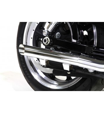AUSPUFF SCHALLDÄMPFER Auspuffverlängerung Drag Pipes CHROM FÜR HARLEY DAVIDSON XL SPORTSTER '04-'13