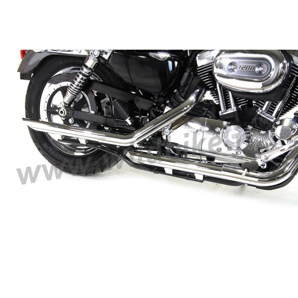 AUSPUFF SCHALLDÄMPFER Auspuffverlängerung Drag Pipes CHROM FÜR HARLEY DAVIDSON XL SPORTSTER '14-'15