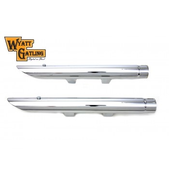 AUSPUFF SCHALLDÄMPFER Auspuffverlängerung Drag Pipes CHROM FÜR HARLEY DAVIDSON XL SPORTSTER '14-'15