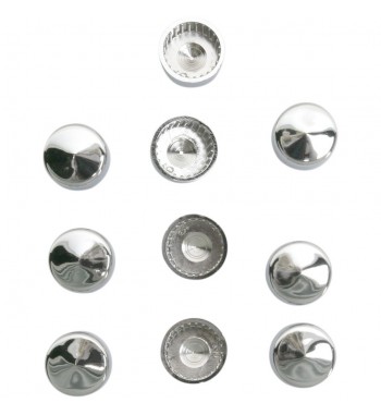 COPRI BULLONI CROMATI DA 1/2" 13 MM. HEX MOTO CUSTOM E HARLEY