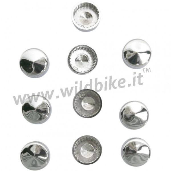 COPRI BULLONI CROMATI DA 1/2" 13 MM. HEX MOTO CUSTOM E HARLEY