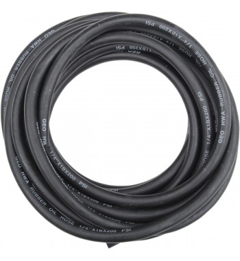 TUBE LINE RENFORCÉE UNIVERSELLE Noir Carburant 1/4 "- 7,5 mètres pour la moto