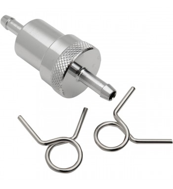  KRAFTSTOFFFILTER UNIVERSAL METAL CHROME 1/4 "