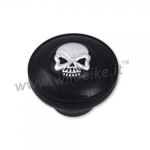 GAS CAP SKULL BLACK WITH KEYS HARLEY DAVIDSON XL SPORTSTER 1996-2022
