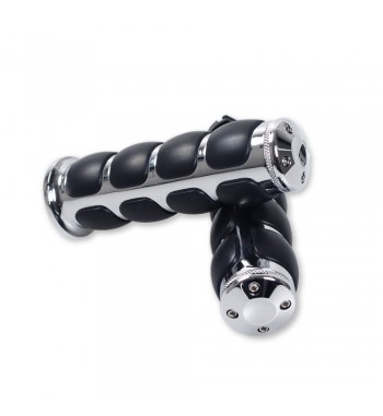 MANOPOLE KURYAKYN CROMATE ISO GRIPS PER MOTO HONDA