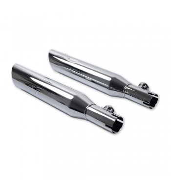 MUFFLERS SLIP ON 3 " SLASH OUT CHROME REPLICA SCREAMIN EAGLE FOR HARLEY DAVIDSON XL SPORTSTER '04-'13
