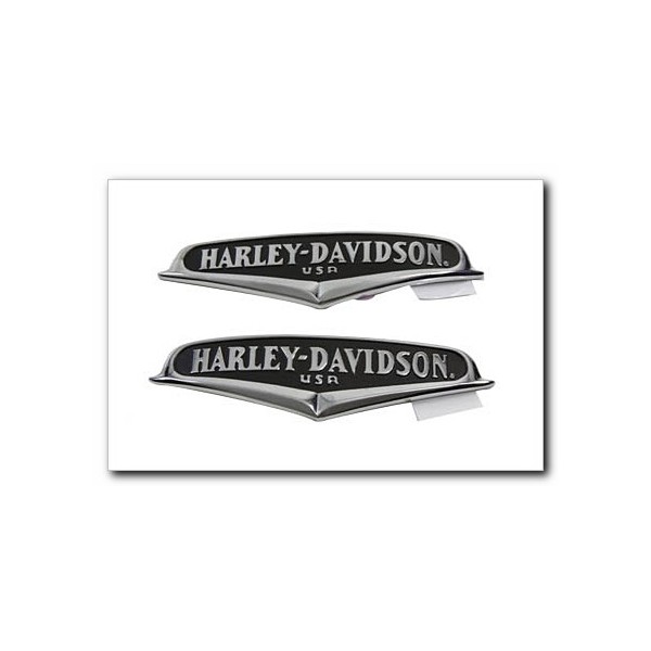 EMBLEME TANK MIT LOGO CHROM ROAD KING STYLE Beschriftung HARLEY DAVIDSON