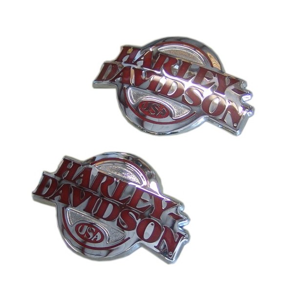 EMBLÈMES LETTRAGE CHROME GAZ RESERVOIR ULTRA RED HARLEY DAVIDSON