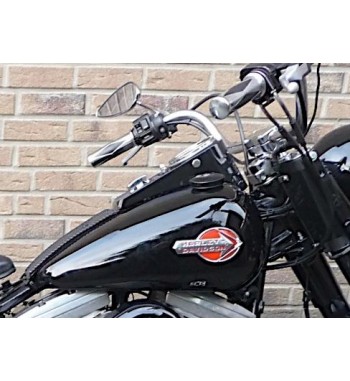 EMBLEME TANK CHROM Beschriftung ROT 61775-59T Beschriftung HARLEY DAVIDSON